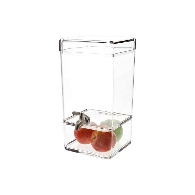 CHEF INOX SQUARE JUICE DISPENSER POLY 247x200x384mm 7.5lt (*54970*) =  1 X EACH