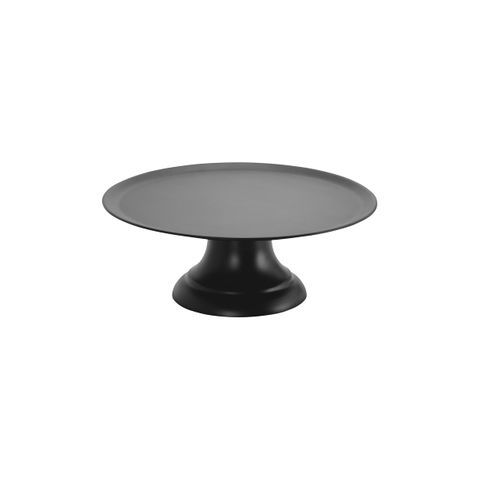CHEF INOX CAKE PLATE w/STAND POLYCARBONATE 320x120mm BLACK (*04152*) =  1 X SET