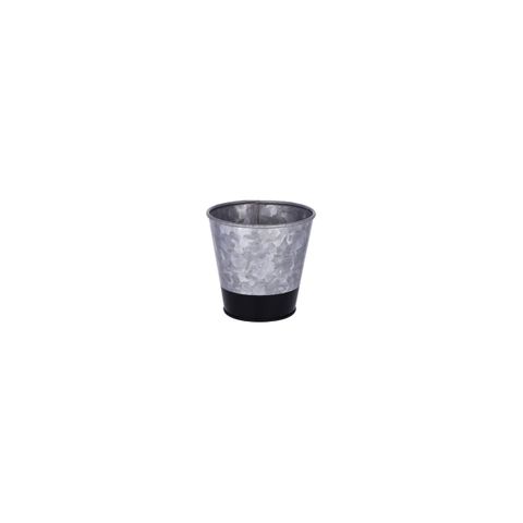 CHEF INOX CONEY IS GALVANISED POT FLARED 100x95mm DIPPED BLK (*78636*) =  1 X EACH