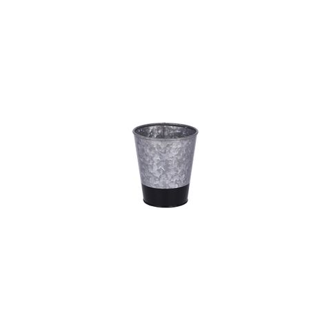 CHEF INOX CONEY IS GALVANISED POT 95x105mm DIPPED BLK (*78604*) =  1 X EACH