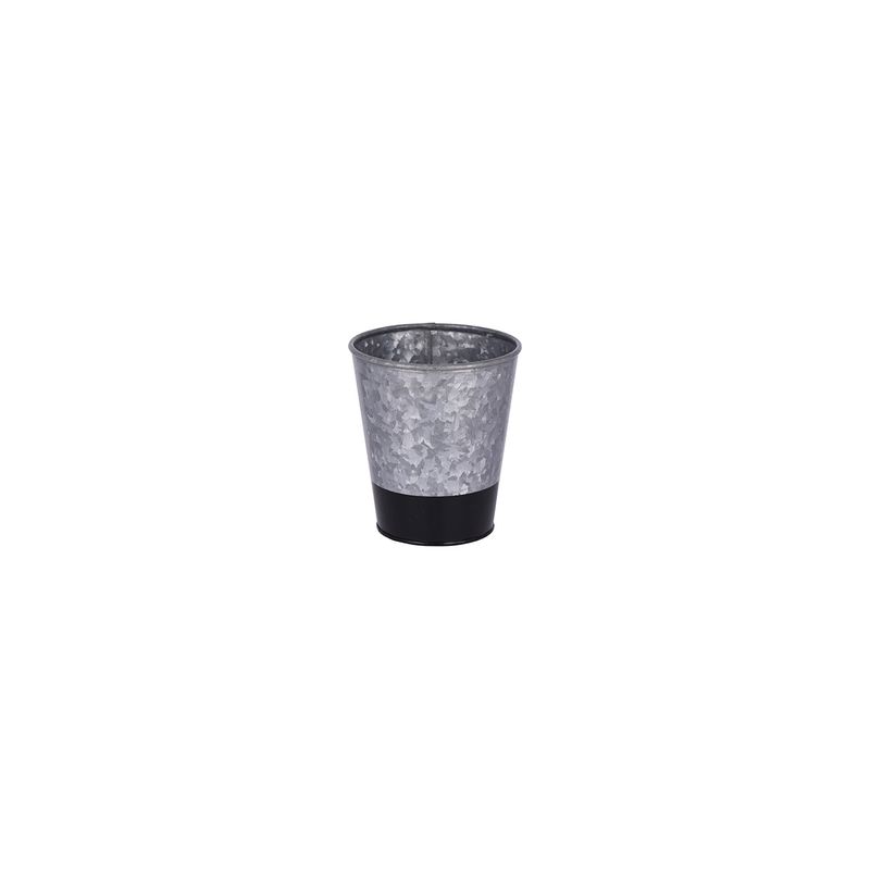 CHEF INOX CONEY IS GALVANISED POT 95x105mm DIPPED BLK (*78604*) =  1 X EACH
