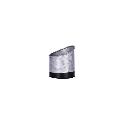 CHEF INOX CONEY IS GALVANISED SLANT POT 105x115mm DIPPED BLK (*78624*) =  1 X EACH
