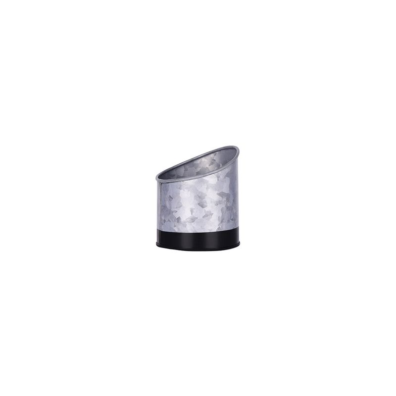CHEF INOX CONEY IS GALVANISED SLANT POT 105x115mm DIPPED BLK (*78624*) =  1 X EACH