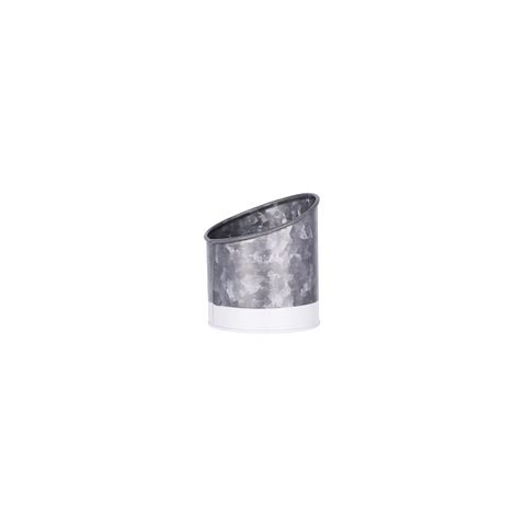CHEF INOX CONEY IS GALVANISED SLANT POT 105x115mm DIPPED WHI (*78622*) =  1 X EACH