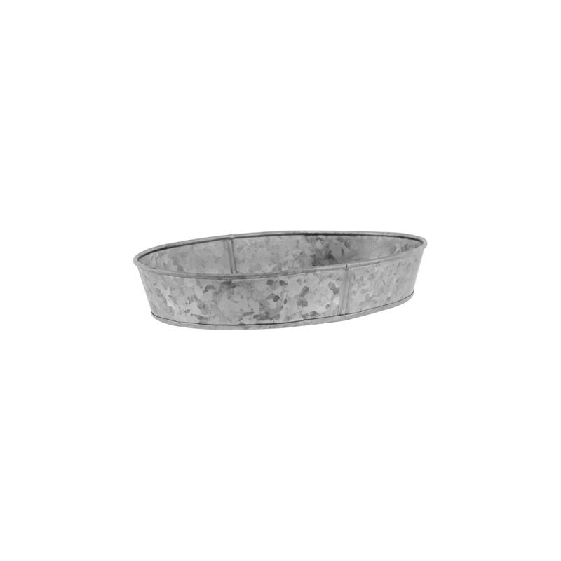 CHEF INOX CONEY IS GALVANISED OVAL TRAY 240x160x45mm (*78650*) =  1 X EACH