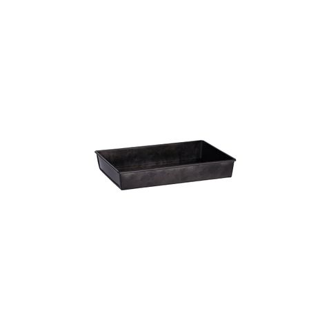 CHEF INOX CONEY IS GALV BLK RECT TRAY FLARED 240x160x40mm (*78730*) =  1 X EACH