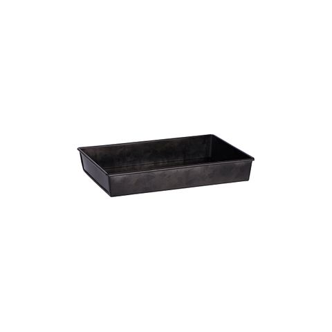 CHEF INOX CONEY IS GALV BLK RECT TRAY FLARED 270x190x45mm (*78740*) =  1 X EACH
