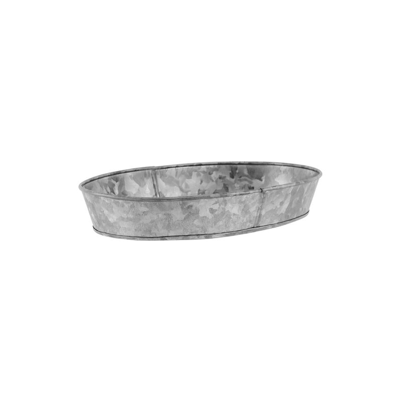 CHEF INOX CONEY IS GALVANISED OVAL TRAY 270x190x45mm (*78660*) =  1 X EACH