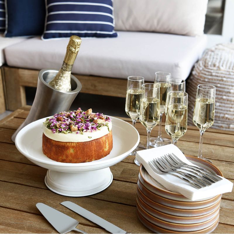 CONEY ISL-GALVANISED CREME P/C COUPE FOOTED SERVER 300x130mm (*78825*) = PACK OF 4 X EACHES