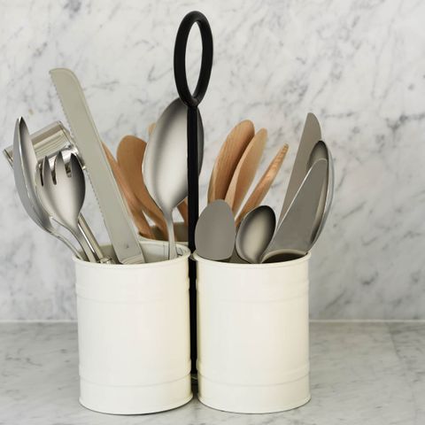 CONEY ISL-GALVANISED CREME P/C CADDY W/BK HDL 3 COMP 340x200 (*78805*) = PACK OF 6 X EACHES