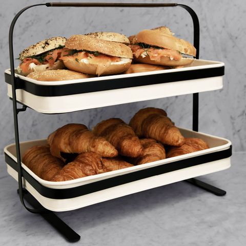 CONEY ISL-GALVANISED CREME P/C DISPLAY 2 TIER 380x260x370mm (*78888*) = PACK OF 2 X EACHES