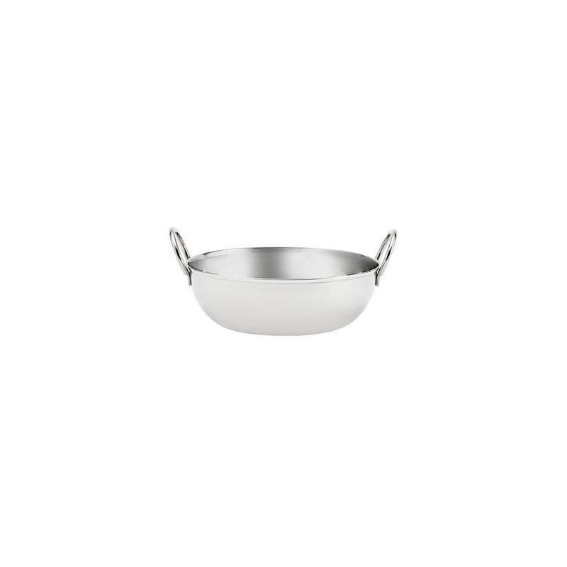 CHEF INOX KADAI BOWL w/HDLS S/S 160mm (*07491*) = PACK OF 12 X EACHES