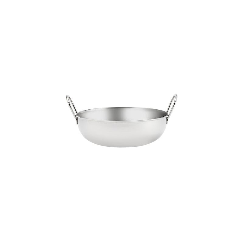 CHEF INOX KADAI BOWL w/HDLS S/S 210mm (*07492*) = PACK OF 6 X EACHES