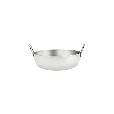 CHEF INOX KADAI BOWL w/HDLS S/S 230mm (*07493*) = PACK OF 6 X EACHES