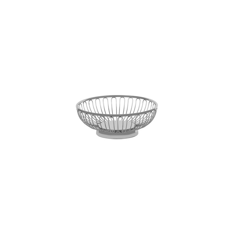 CHEF INOX ROUND BASKET WIRE/SOLID BASE 18/10 175x110mm (*70355*) =  1 X EACH