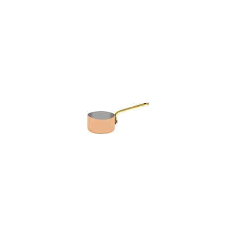 CHEF INOX MINIATURE SAUCEPAN COPPER w/BRASS HDL 50x30mm (*MINI-07940*) = PACK OF 6 X EACHES