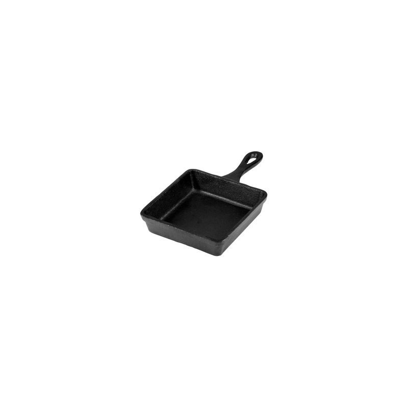 CHEF INOX MINI SQUARE FRYPAN CAST IRON 120x120x30mm (*04626*) =  1 X EACH