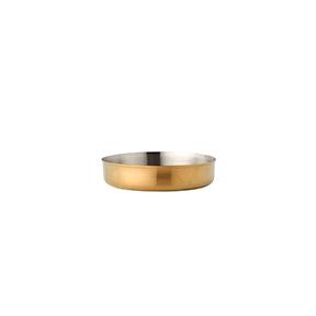 CHEF INOX MINIATURE DEEP PAN W/O HDL BRUSHED BRASS 125mm (*MINI-08295*) = PACK OF 6 X EACHES