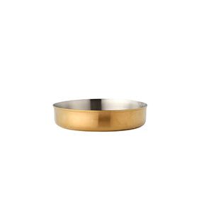 CHEF INOX MINIATURE DEEP PAN W/O HDL BRUSHED BRASS 180mm (*MINI-08297*) = PACK OF 6 X EACHES