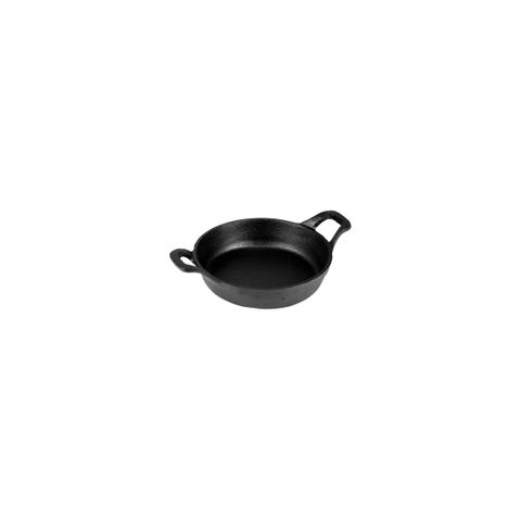CHEF INOX MINI ROUND GRATIN DISH w/HDLS CAST IRON 150x40mm (*04629*) =  1 X EACH