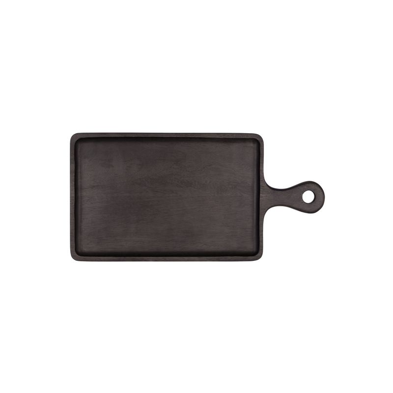 CHEF INOX RECT SERVING BOARD w/HDL MANGOWD 300x200x15mm DRK (*04965*) =  1 X EACH