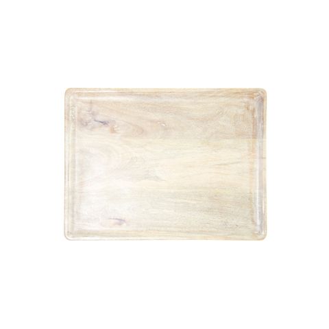 CHEF INOX RECT SERVING BOARD MANGOWOOD 360x180x15mm WHITE (*04820*) =  1 X EACH