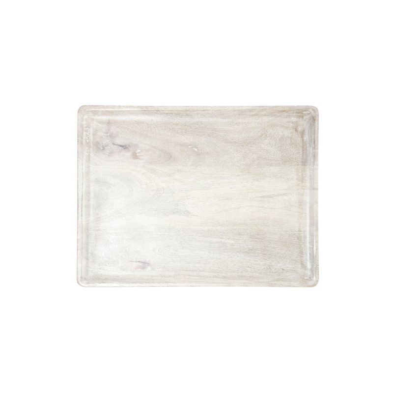 CHEF INOX RECT SERVING BOARD MANGOWOOD 350x255x15mm WHITE (*04822*) =  1 X EACH