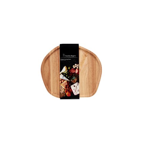 STANLEY ROGERS ROUND SERVING PLATTER IRREGULAR WOOD 340mm (*SR50760*) = PACK OF 2 X EACHES