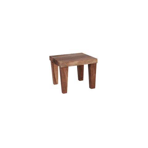 CHEF INOX SERVE SQR STAND w/LEGS ACACIA WOOD 210x210x170mm (*04759*) = PACK OF 2 X EACHES