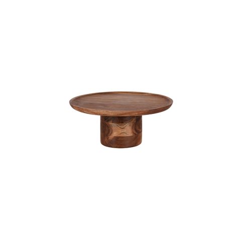CHEF INOX SERVE ROUND CAKE STAND PILAR ACACIA 300x140mm (*04755*) = PACK OF 4 X EACHES
