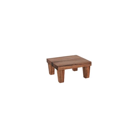 CHEF INOX SERVE SQR STAND ACACIA 210x210x100mm (*04757*) = PACK OF 2 X EACHES