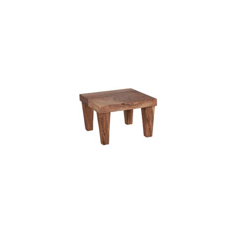 CHEF INOX SERVE SQR STAND w/LEGS ACACIA WOOD 210x210x140mm (*04758*) = PACK OF 2 X EACHES