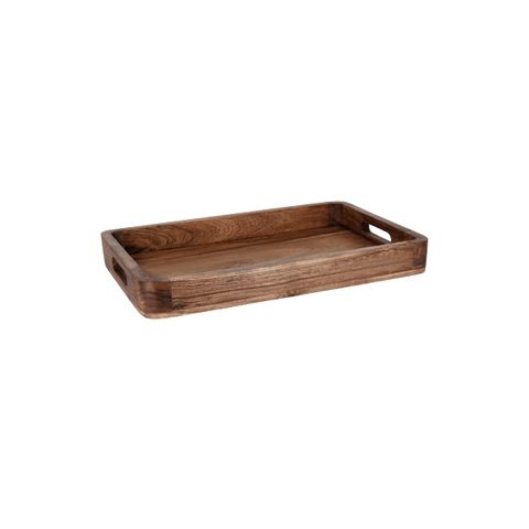 CHEF INOX SERVE RECTANGULAR DEEP TRAYS ACACIA 460x305x50mm (*04771*) = PACK OF 2 X EACHES