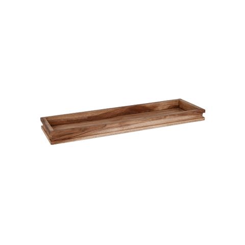 CHEF INOX SERVE DISPLAY TRAY ACACIA GN 2/4 530x162x40mm (*04794*) = PACK OF 4 X EACHES