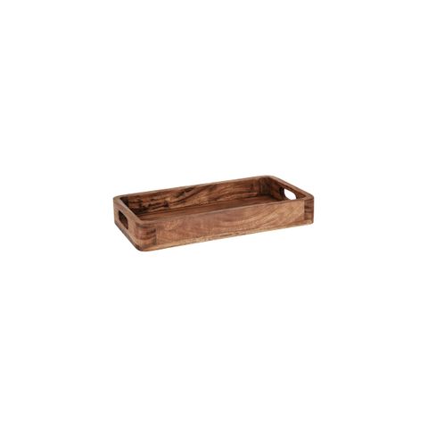 CHEF INOX SERVE RECTANGULAR DEEP TRAYS ACACIA 355x200x50mm (*04769*) = PACK OF 2 X EACHES