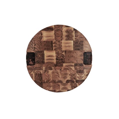 CHEF INOX SERVE RND BUTCHERS BLOCK w/HDL ACACIA 530x40mm (*04764*) = PACK OF 2 X EACHES