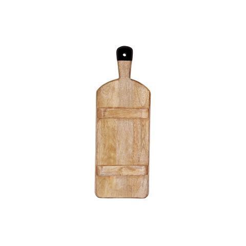 MANGOWOOD RECT SERVING BOARD FOOTED w/BLACK HDL 500x180x40mm (*04993*) = PACK OF 4 X EACHES