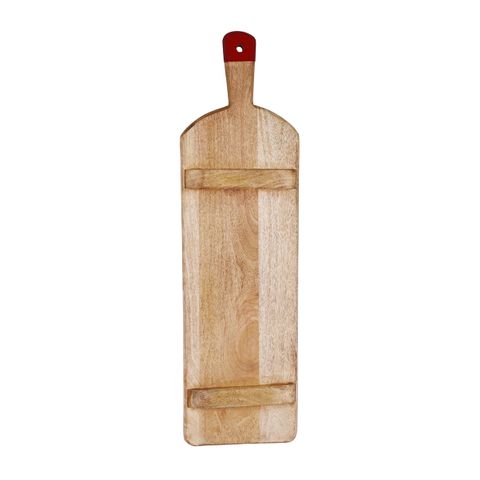 MANGOWOOD RECT SERVING BOARD FOOTED w/RED HDL 700x200x40mm (*04998*) = PACK OF 4 X EACHES