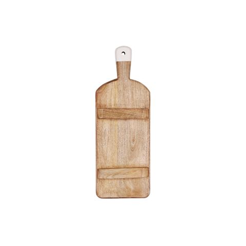 MANGOWOOD RECT SERVING BOARD FOOTED w/WHITE HDL 500x180x40mm (*04991*) =  1 X EACH