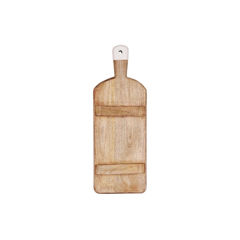 MANGOWOOD RECT SERVING BOARD FOOTED w/WHITE HDL 500x180x40mm (*04991*) =  1 X EACH