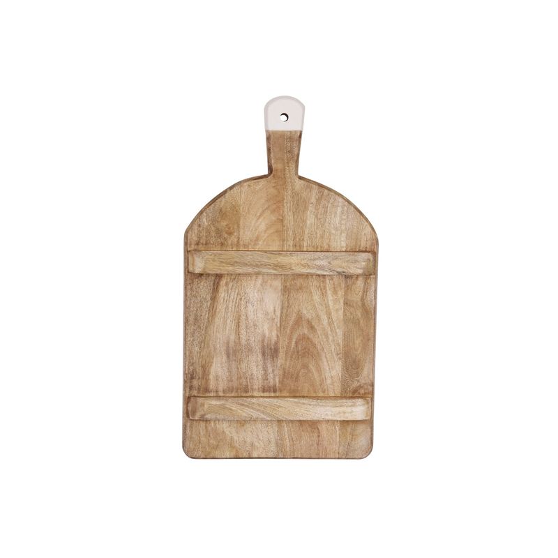 MANGOWOOD RECT SERVING BOARD FOOTED w/WHITE HDL 520x280x40mm (*04990*) =  1 X EACH