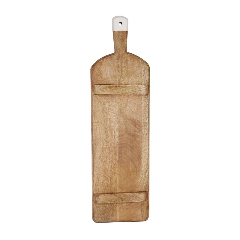 MANGOWOOD RECT SERVING BOARD FOOTED w/WHITE HDL 700x200x40mm (*04992*) =  1 X EACH