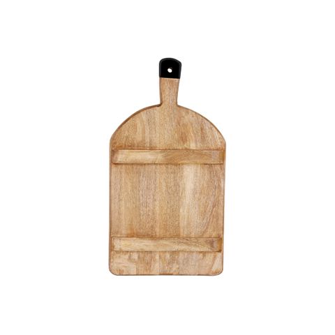 MANGOWOOD RECT SERVING BOARD FOOTED w/BLACK HDL 520x280x40mm (*04994*) = PACK OF 4 X EACHES