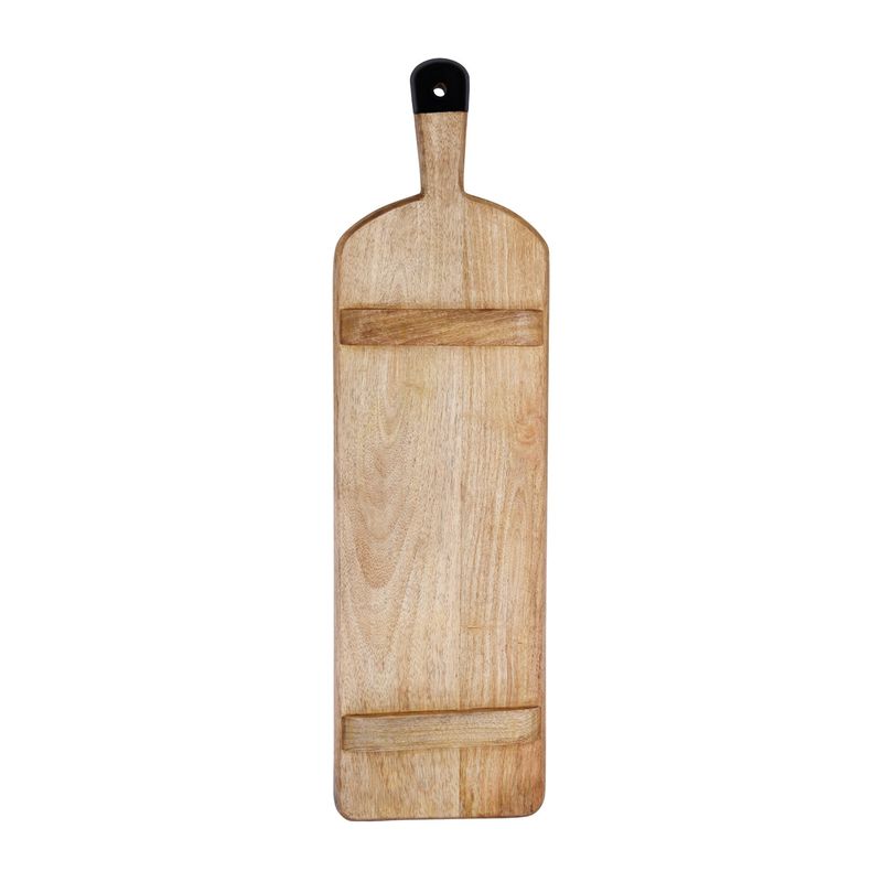 MANGOWOOD RECT SERVING BOARD FOOTED w/BLACK HDL 700x200x40mm (*04995*) = PACK OF 4 X EACHES