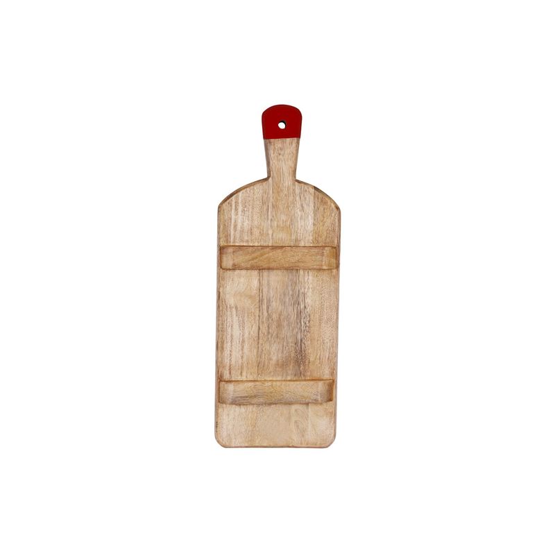 MANGOWOOD RECT SERVING BOARD FOOTED w/RED HDL 500x180x40mm (*04996*) = PACK OF 4 X EACHES