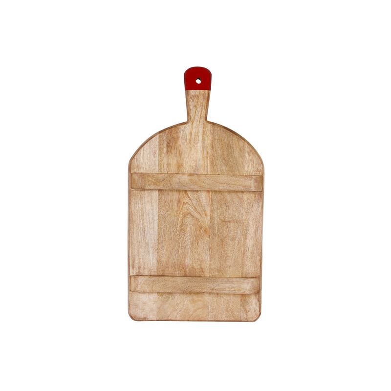 MANGOWOOD RECT SERVING BOARD FOOTED w/RED HDL 520x280x40mm (*04997*) = PACK OF 4 X EACHES
