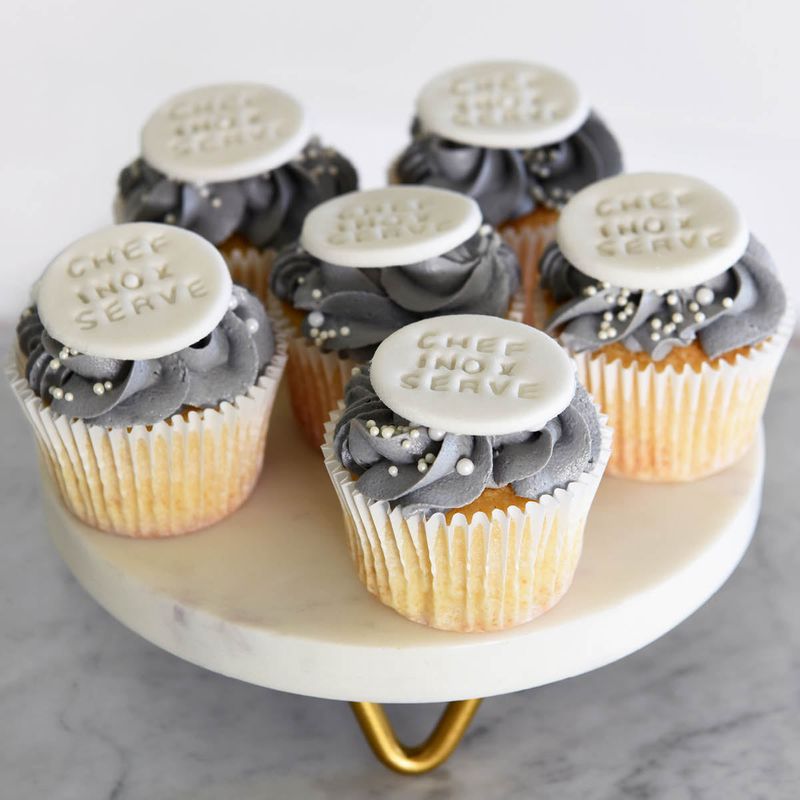 CHEF INOX SERVE ROUND BOARD MARBLE L/BALL FEET 350x85mm (*04724*) =  1 X EACH