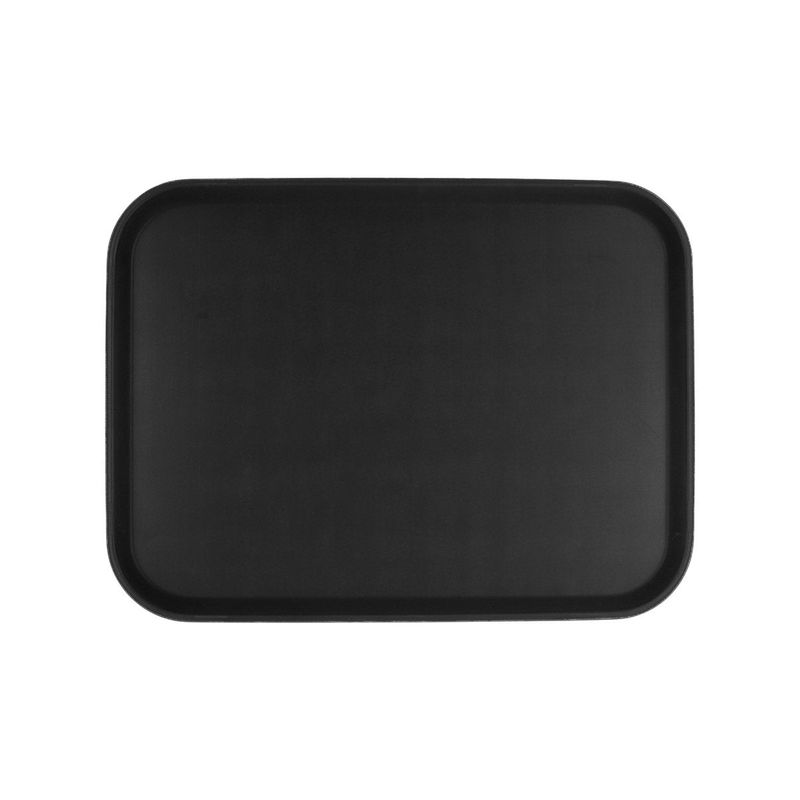 CHEF INOX RECT TRAY NON SLIP PLASTIC 380x510mm BLACK (*04298*) =  1 X EACH