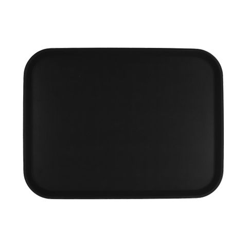 CHEF INOX RECT TRAY NON SLIP PLASTIC 405x550mm BLACK (*04299*) =  1 X EACH