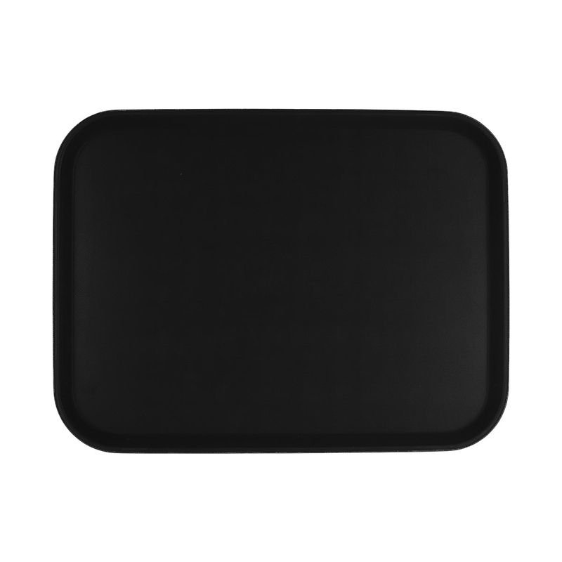 CHEF INOX RECT TRAY NON SLIP PLASTIC 405x550mm BLACK (*04299*) =  1 X EACH